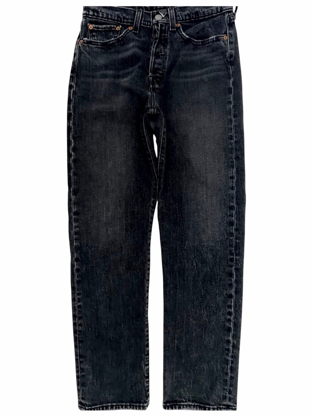 Levi's Wedgie Straight High-Rise Jeans Women's 27 Washed Black